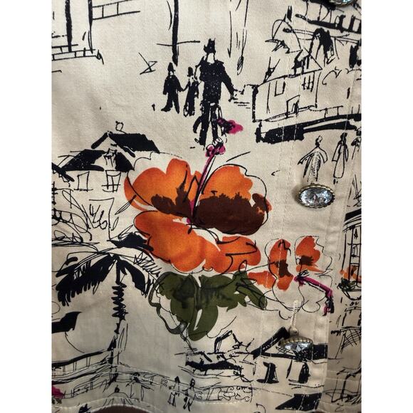 Susan Graver | Women's Travel Button Jacket Stretch Thanksgiving Fall Autumn- 1X - Picture 6 of 8